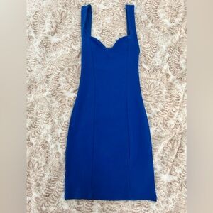 Royal blue bodycon mini Zara dress
